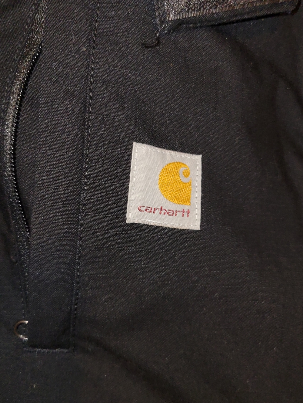 Carhartt Full Swing Caldwell Ripstop Insulated Jacket Black Medium Mens OJ3372 - Picture 2 of 10